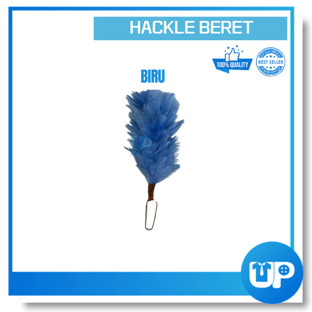 Hackle Jambul untuk Beret Bulu Ayam Kawad Sekolah Kadet Persatuan Uniform Kokurikulum Pelbagai Warna