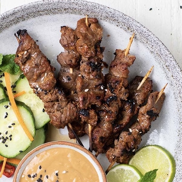 沙爹牛肉串（6串）