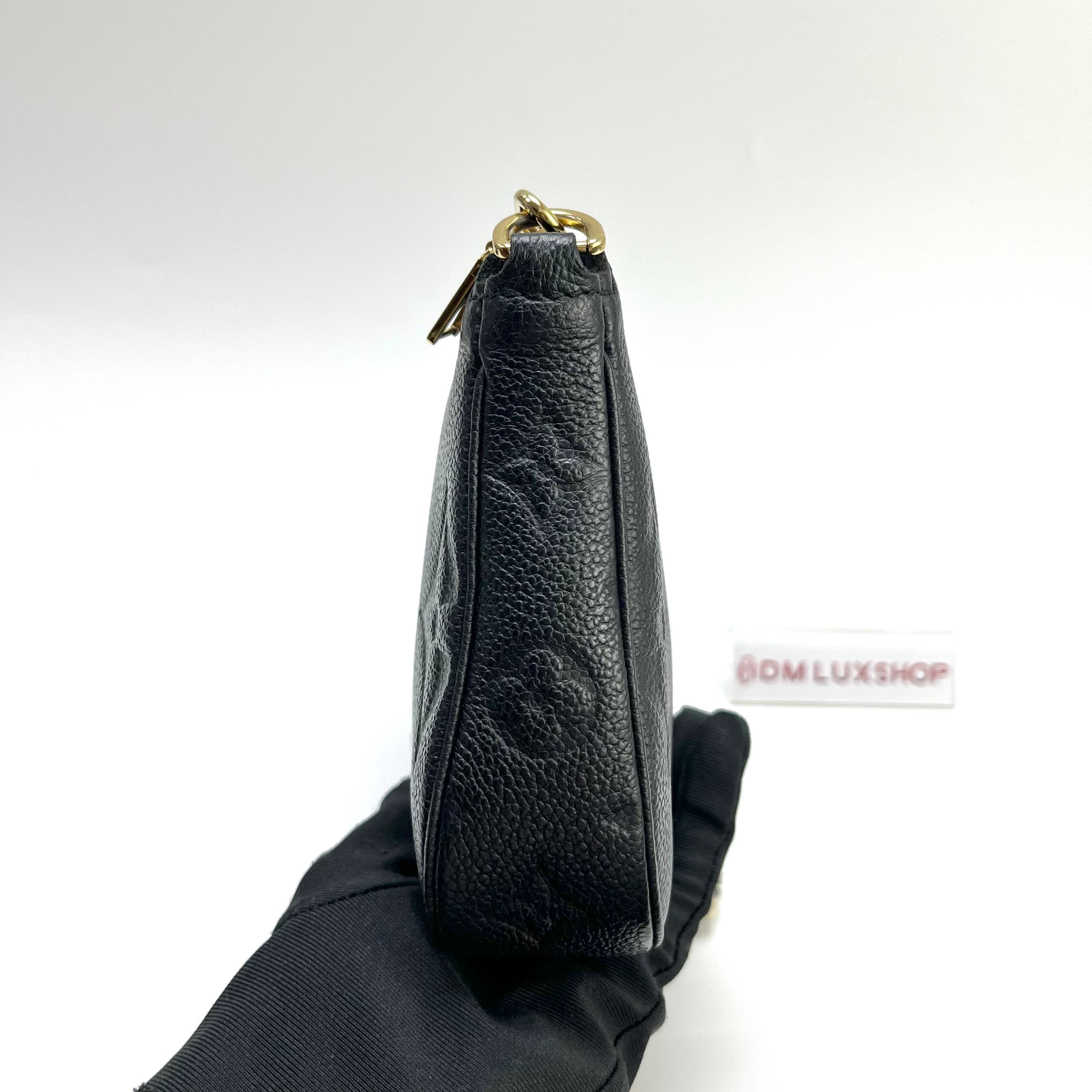 LV Black Empreinte Leather Multi Pochette Accessoires GHW