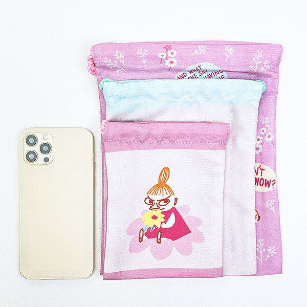 Moomin索袋3個set