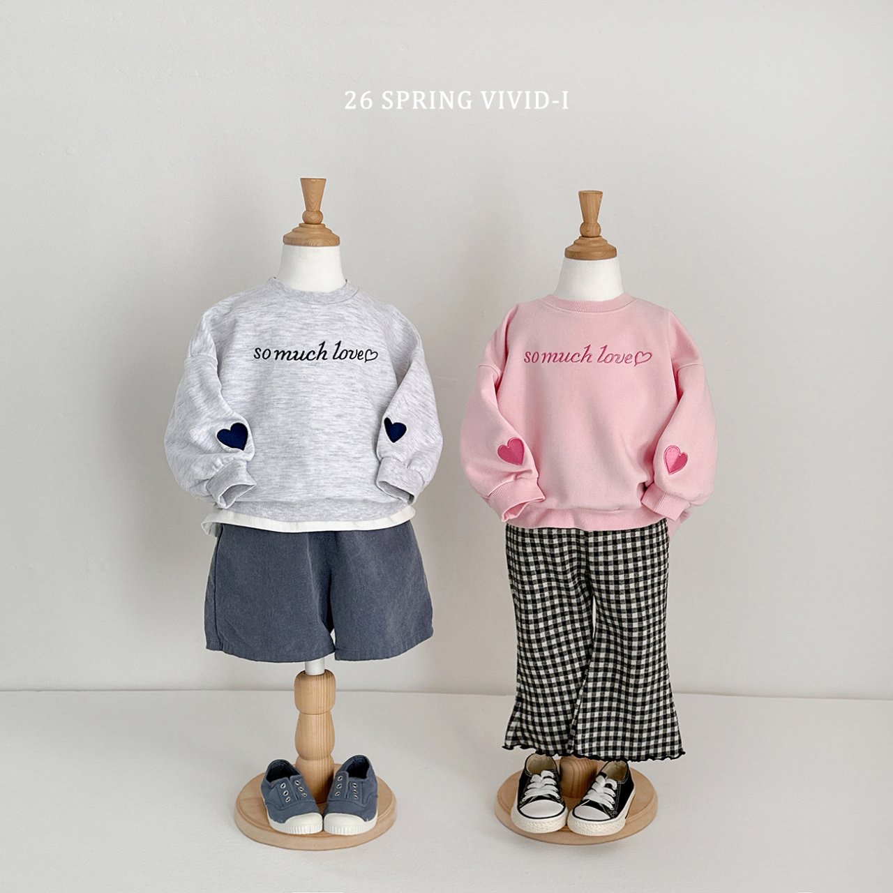 🌸預訂 韓國直送🌸🇰🇷VIVIDI三色so much love印花寬鬆衛衣