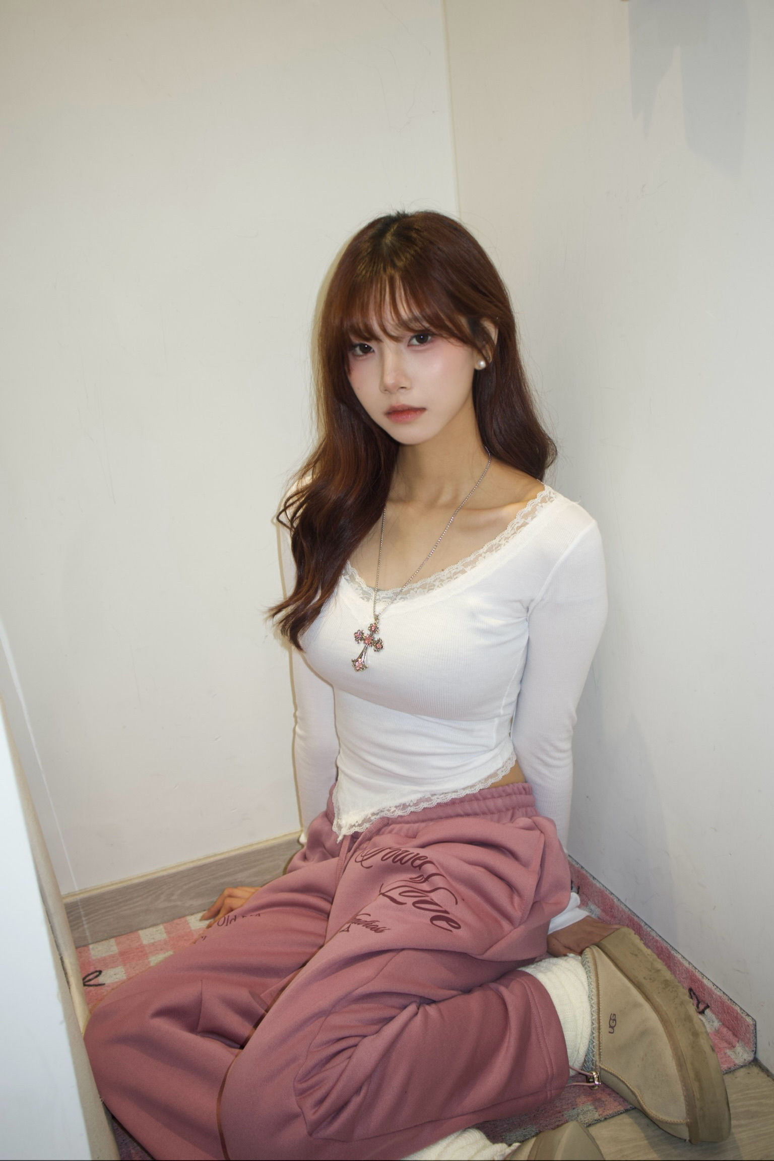 韓國辣妹型格闊身棉褲（跳舞ok！）