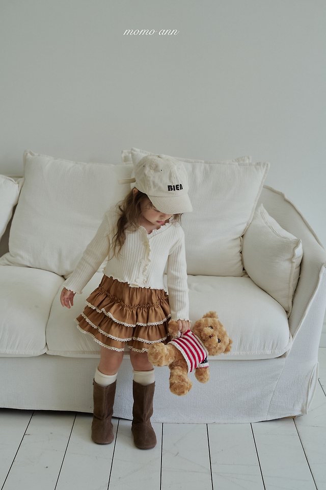 Momoann | Suede Tiered Skirtpants