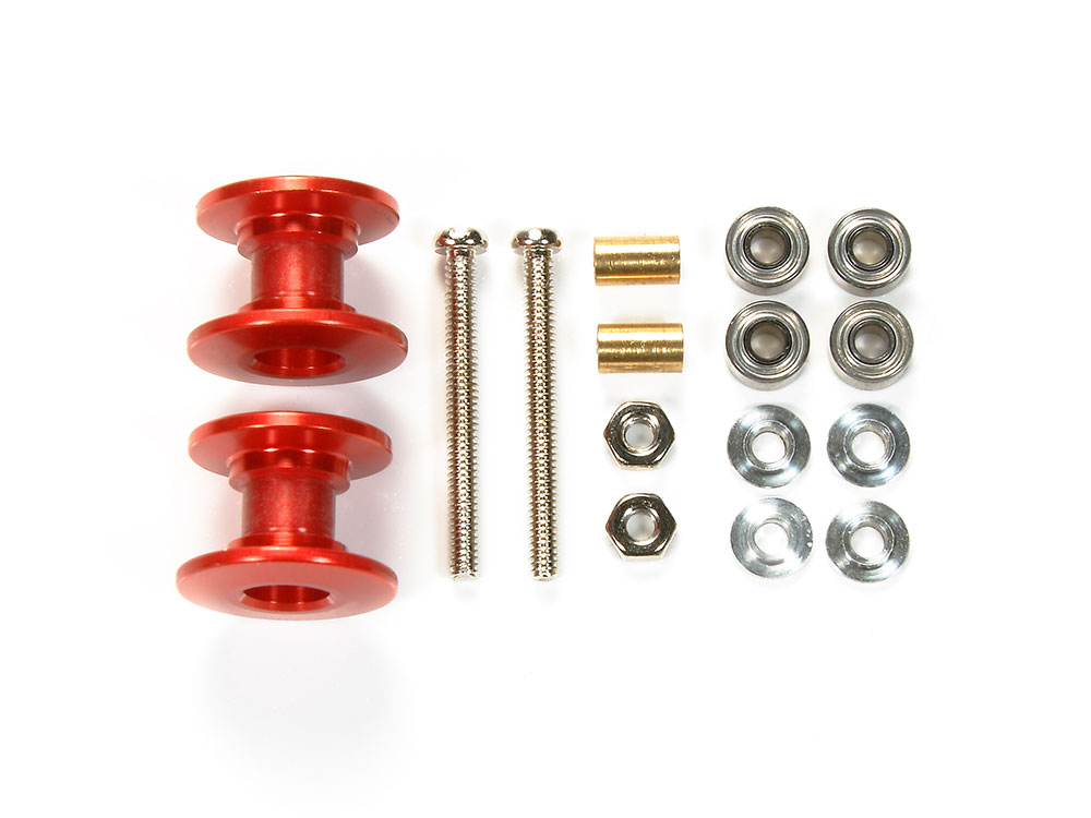 LIGHTWEIGHT DOUBLE ALUMINUM ROLLERS (13-12mm/RED)