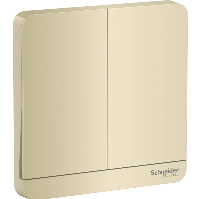 施耐德 奐尚 16AX 兩位雙控開關掣連LED指示燈 E8332L2LED_WG_C5