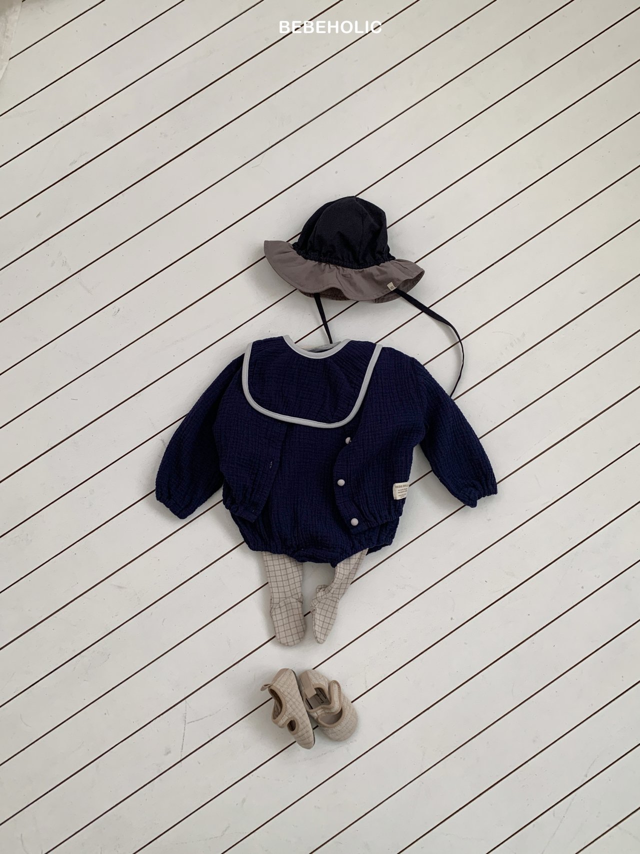 🌸預訂 韓國直送🌸🇰🇷BEBEHOLIC三色背心包屁衣/圍兜/開襟外套