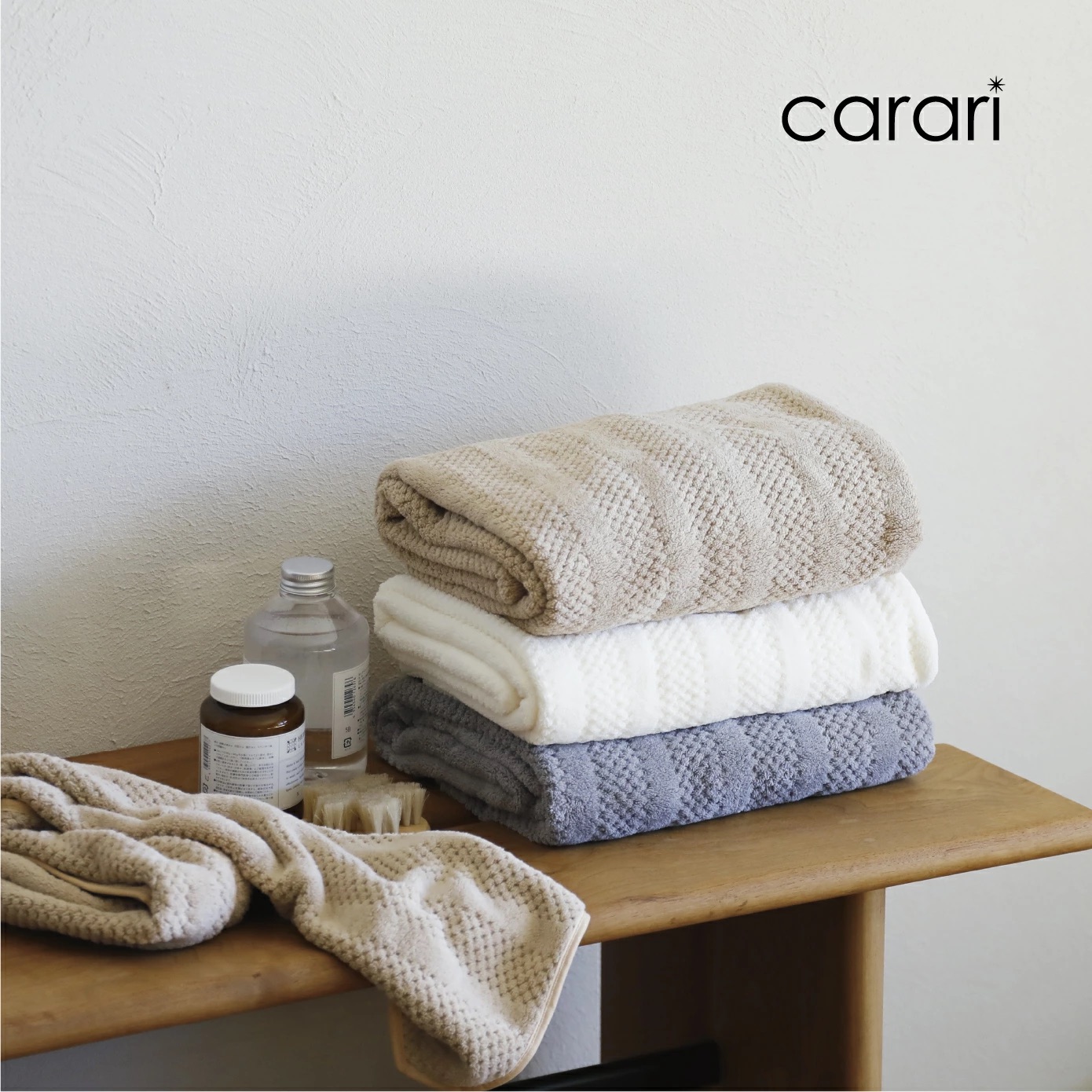代購【﻿ 2026新商品 日本直送 Carari tricot 超柔軟 快乾 毛巾 | Microfiber Quick-Dry Towel 】