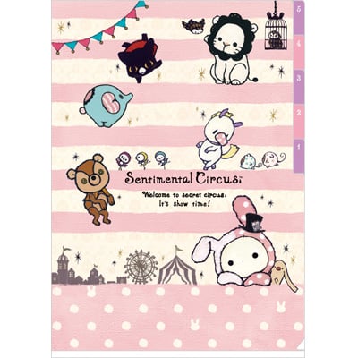 Sentimental Circus 馬戲團  5分頁A4文件夾 (FY-11507)