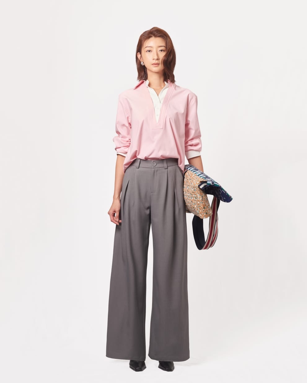 VIL-T2676 DUO COLOUR DOUBLE COLLAR SHIRT