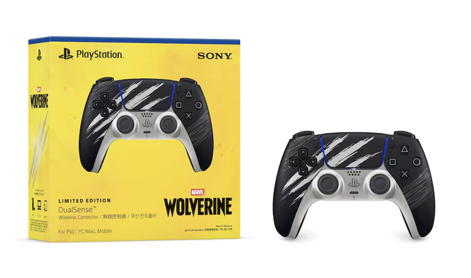 PS5 DUALSENSE 無線控制器(金屬+黑)(漫威狼人 亞德曼合金限量版)