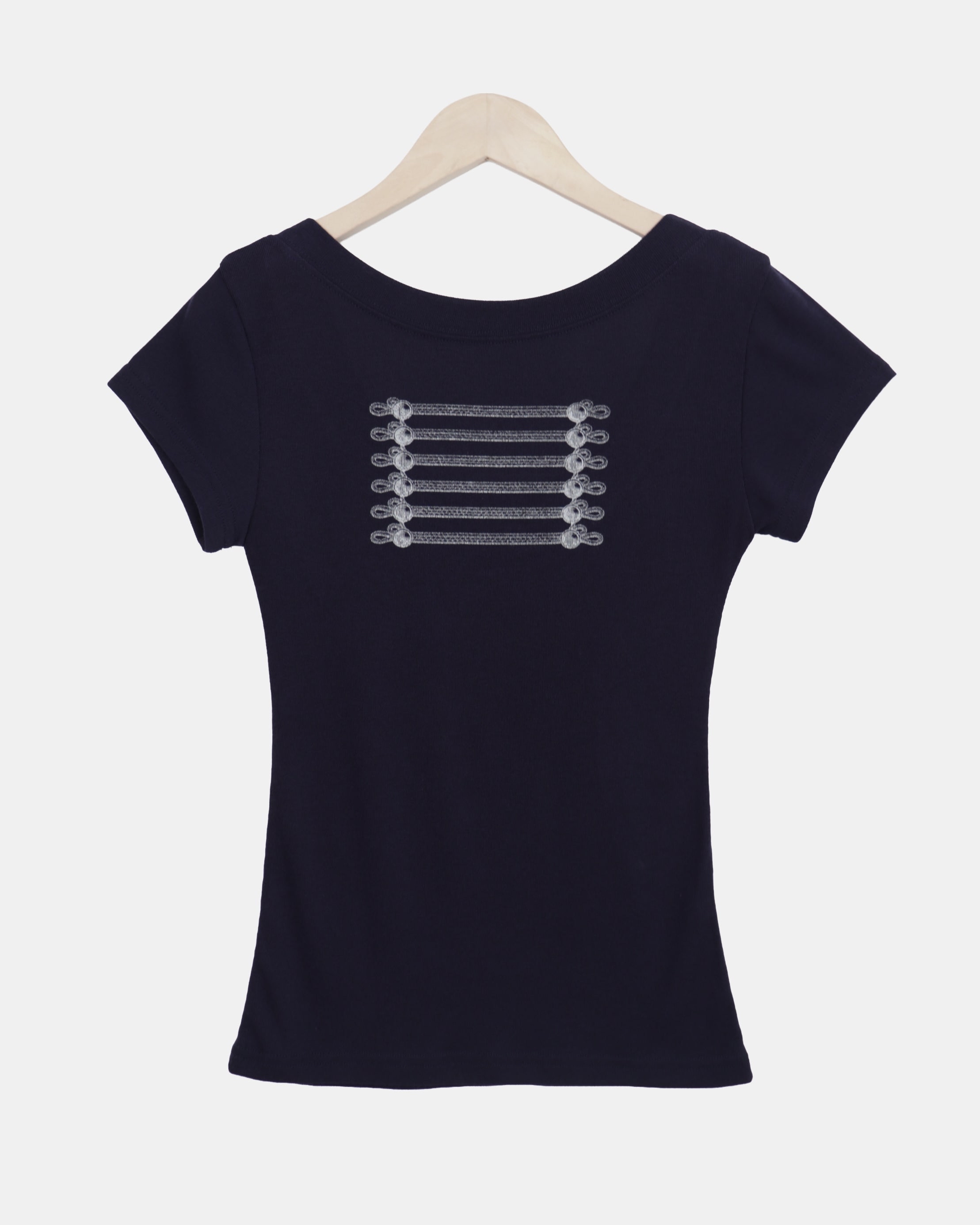 Edgy Rope Graphic Top
