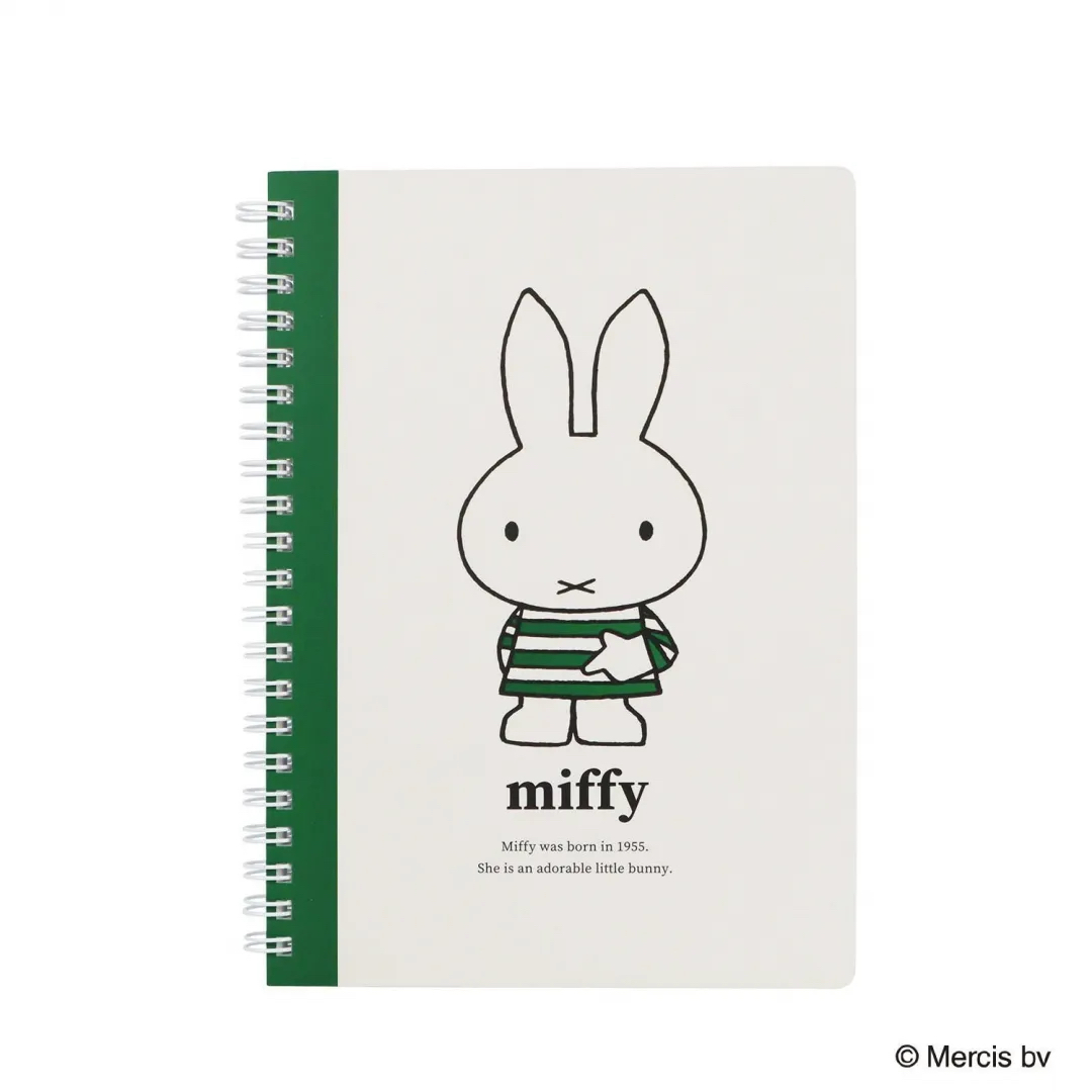MIFFY NOTE 綠色 條紋