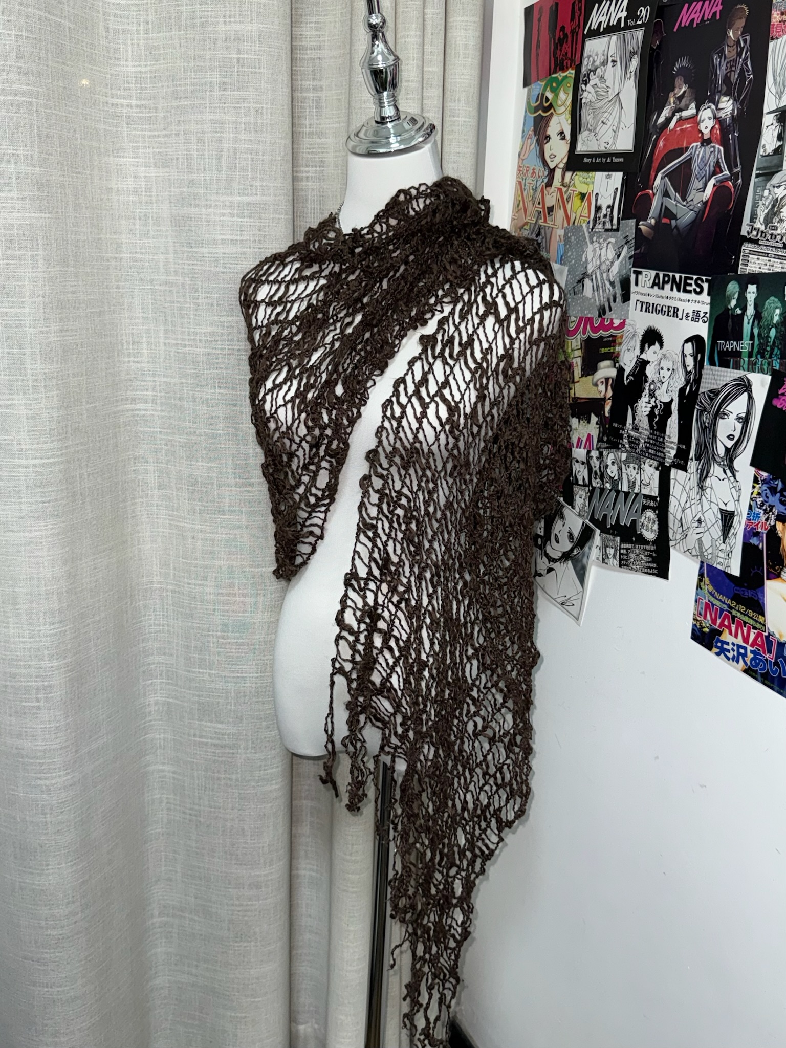 Fishnet Grunge Scarf