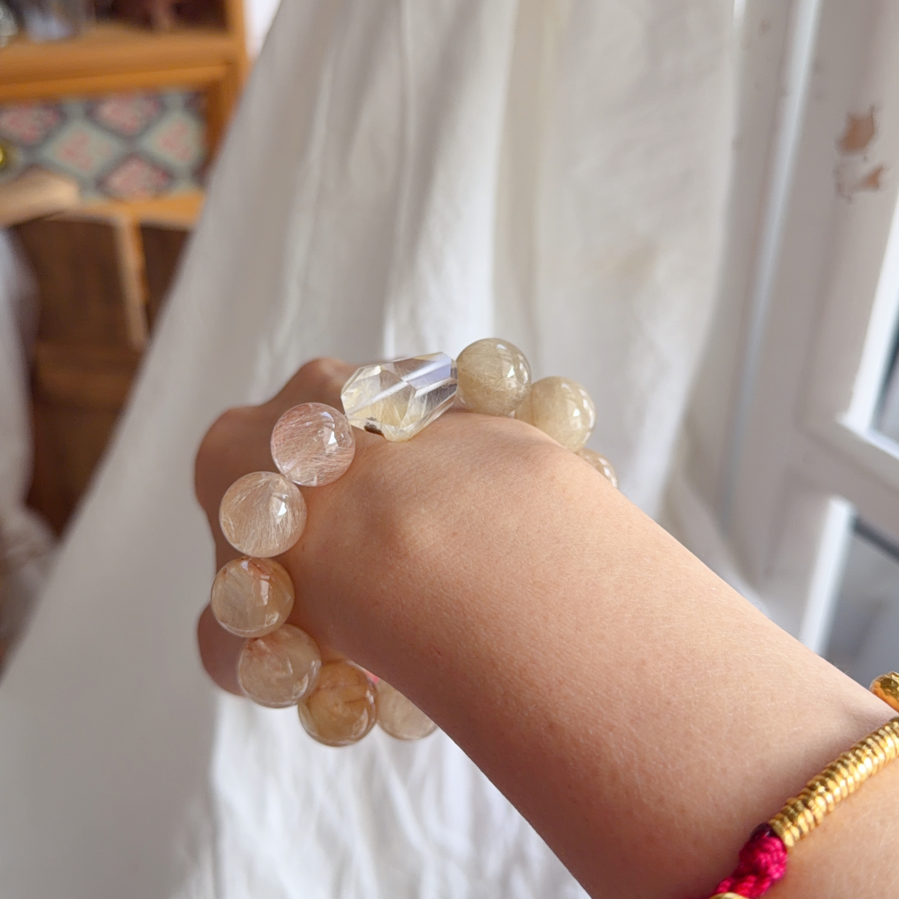 蝴蝶髮兔毛手串