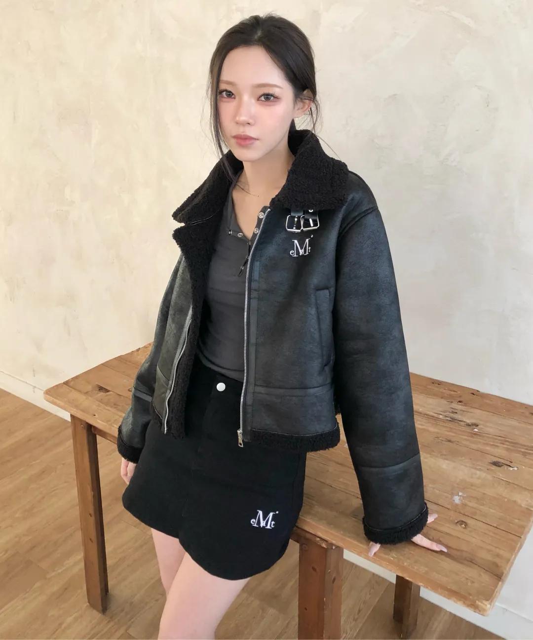 🇰🇷Mucent 人造皮革外套