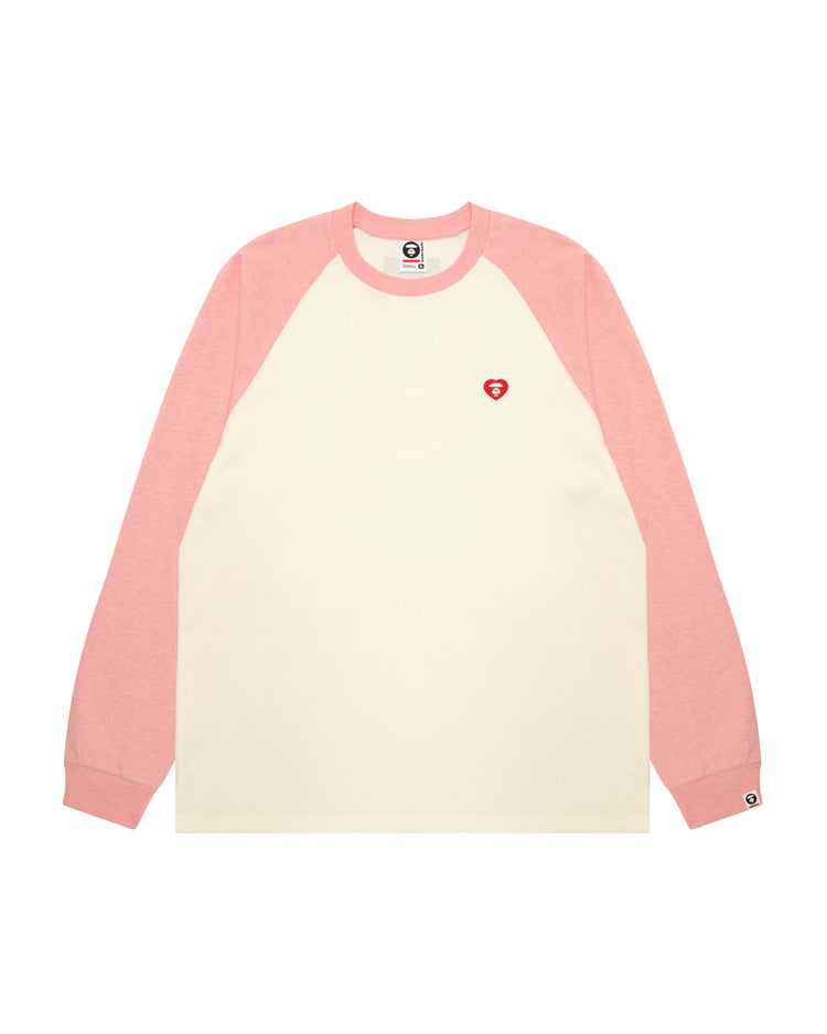 AAPENOW heart moonface long tee (1987XAR) 寬鬆版