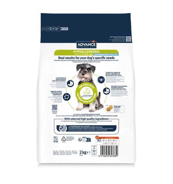 ADVANCE處方狗糧 – 小型犬低過敏源/食物敏感專用 2KG (適合體重1-10kg小型犬種)