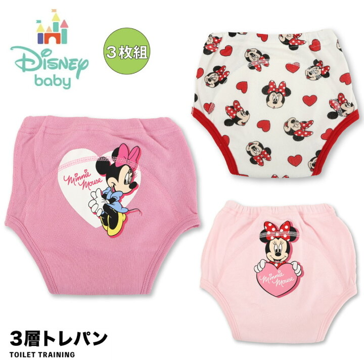 🇯🇵預訂 日本直送🇯🇵米妮人物印花三層學習褲三件套裝