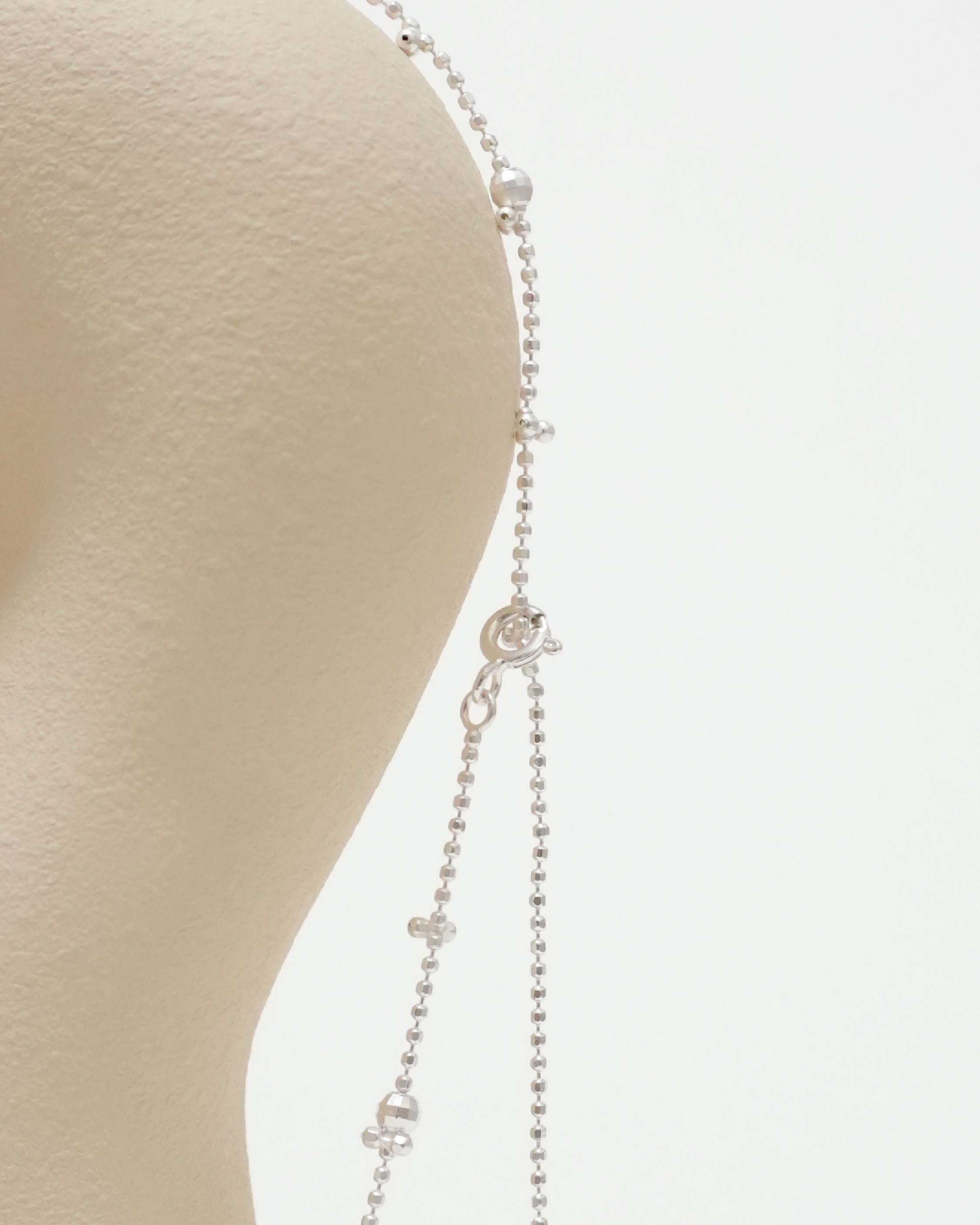Flexible Silver Ball Necklace