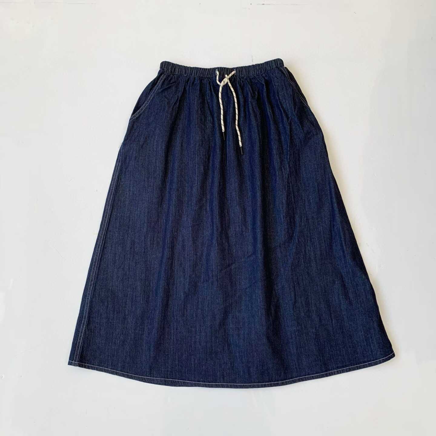 預訂 Danton鬆緊腰休閒牛仔裙 [貨號26A1410]