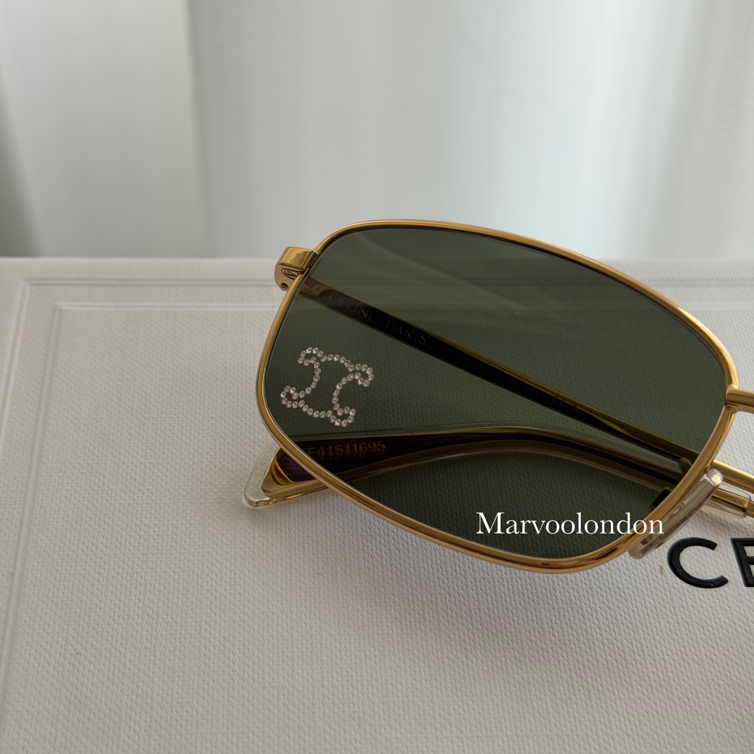 折扣✨訂貨📮Celine 閃石logo 金框太陽眼鏡可以影 OOTD ~ ✨