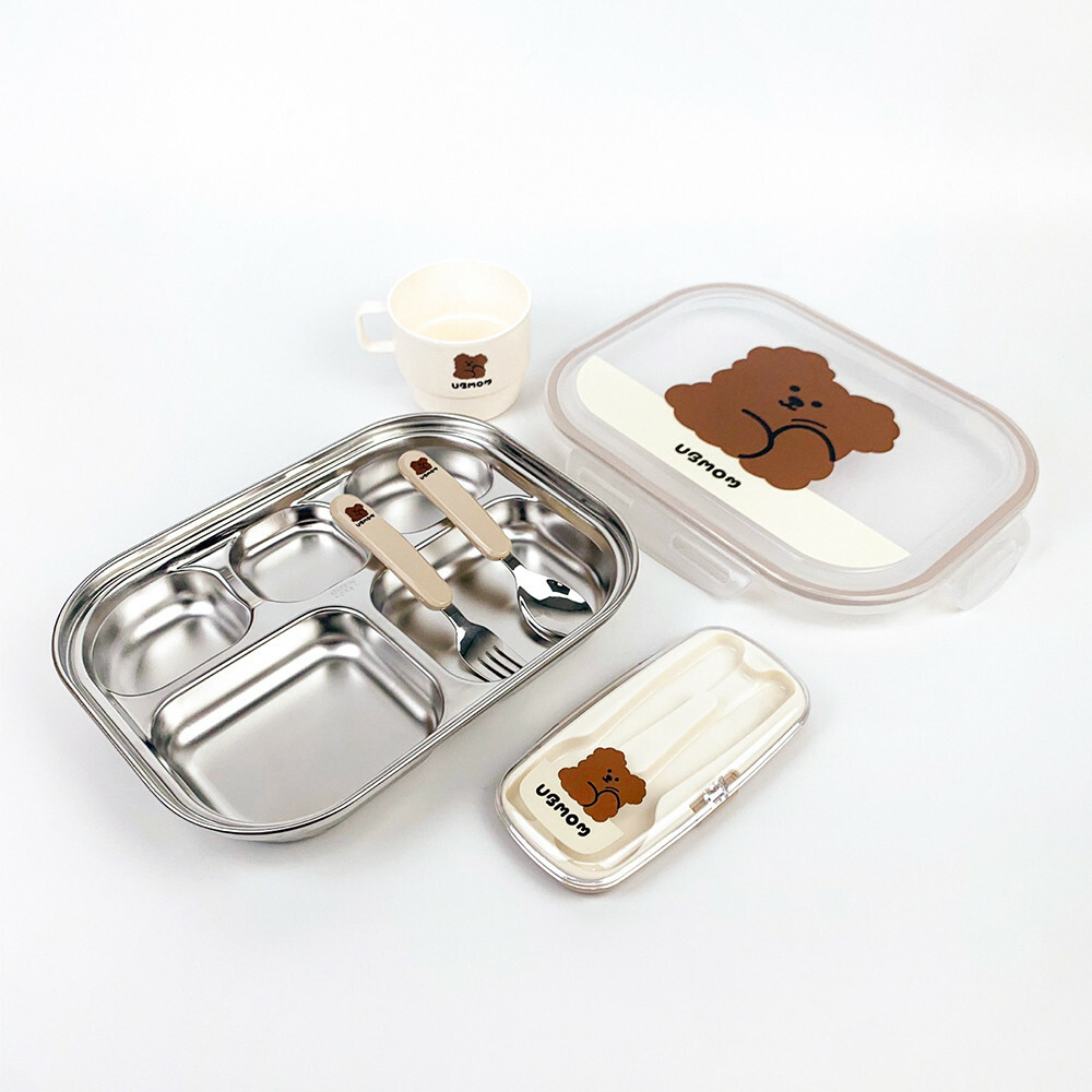 UBMOM 不銹鋼餐盒- 朱古力Mong狗