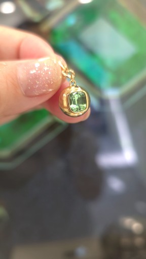 18K绿碧玺吊墜 T1.23ct G3.5g