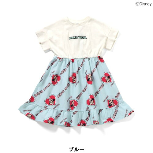 🆕【⭐訂購⭐】🌀 🇯🇵 日本直送🇯🇵 #Minnie 刺繡 拼布 荷葉邊下擺 連身裙［2款選］ 🌀[ELCA-0022][260324]