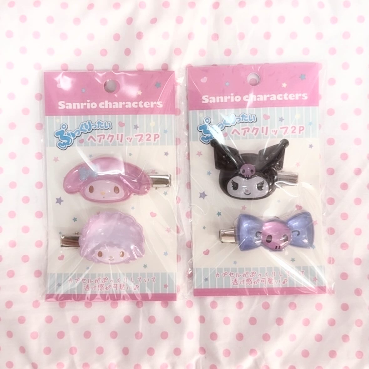 現貨｜透色脹卜卜對裝髮夾💒