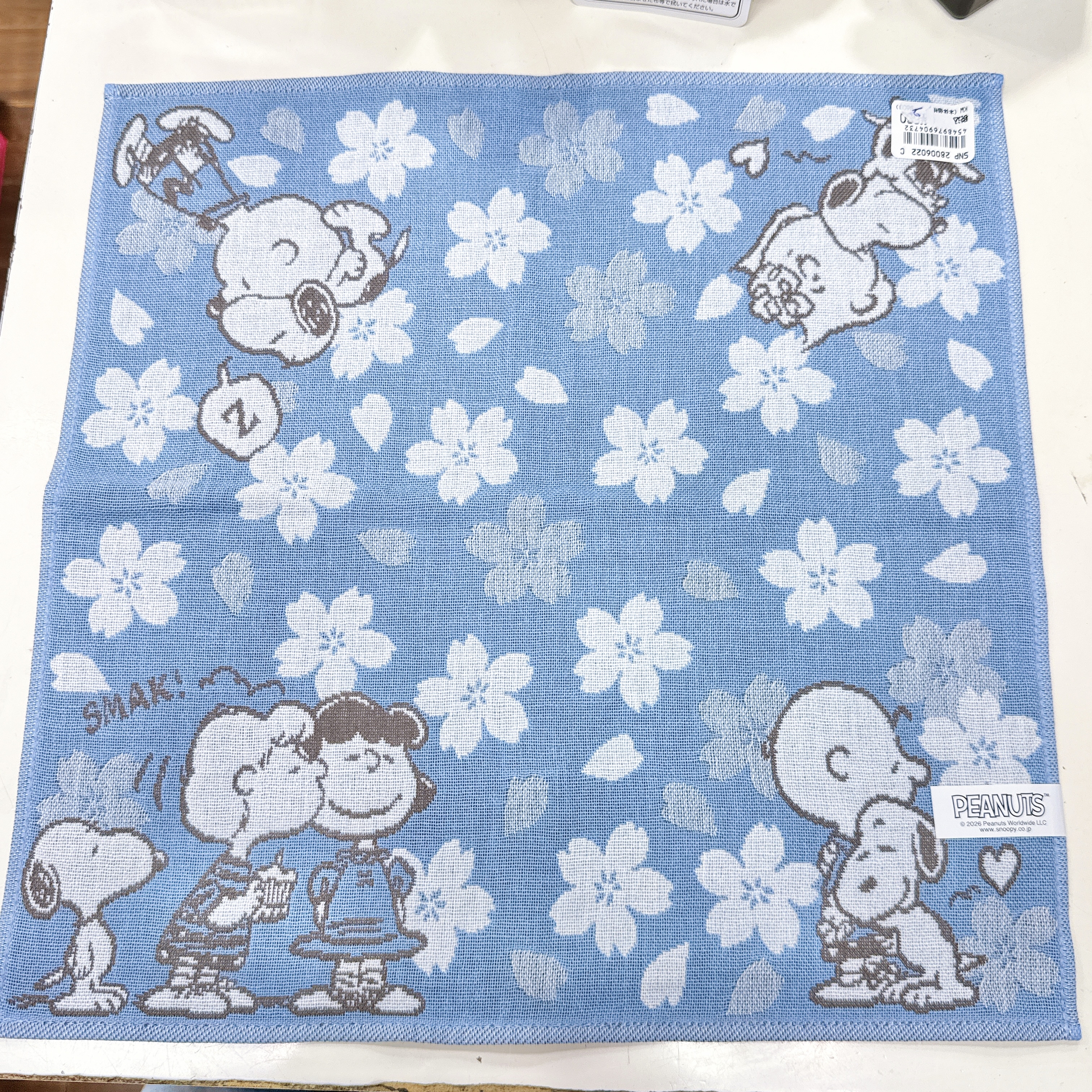 日本版Snoopy 毛巾 大約35×35 cm