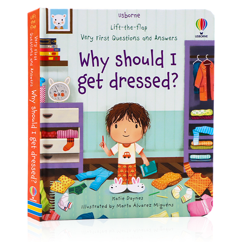 Usborne First Questions and Answers系列翻翻書Why should I get dressed 為什麼我要穿上衣服