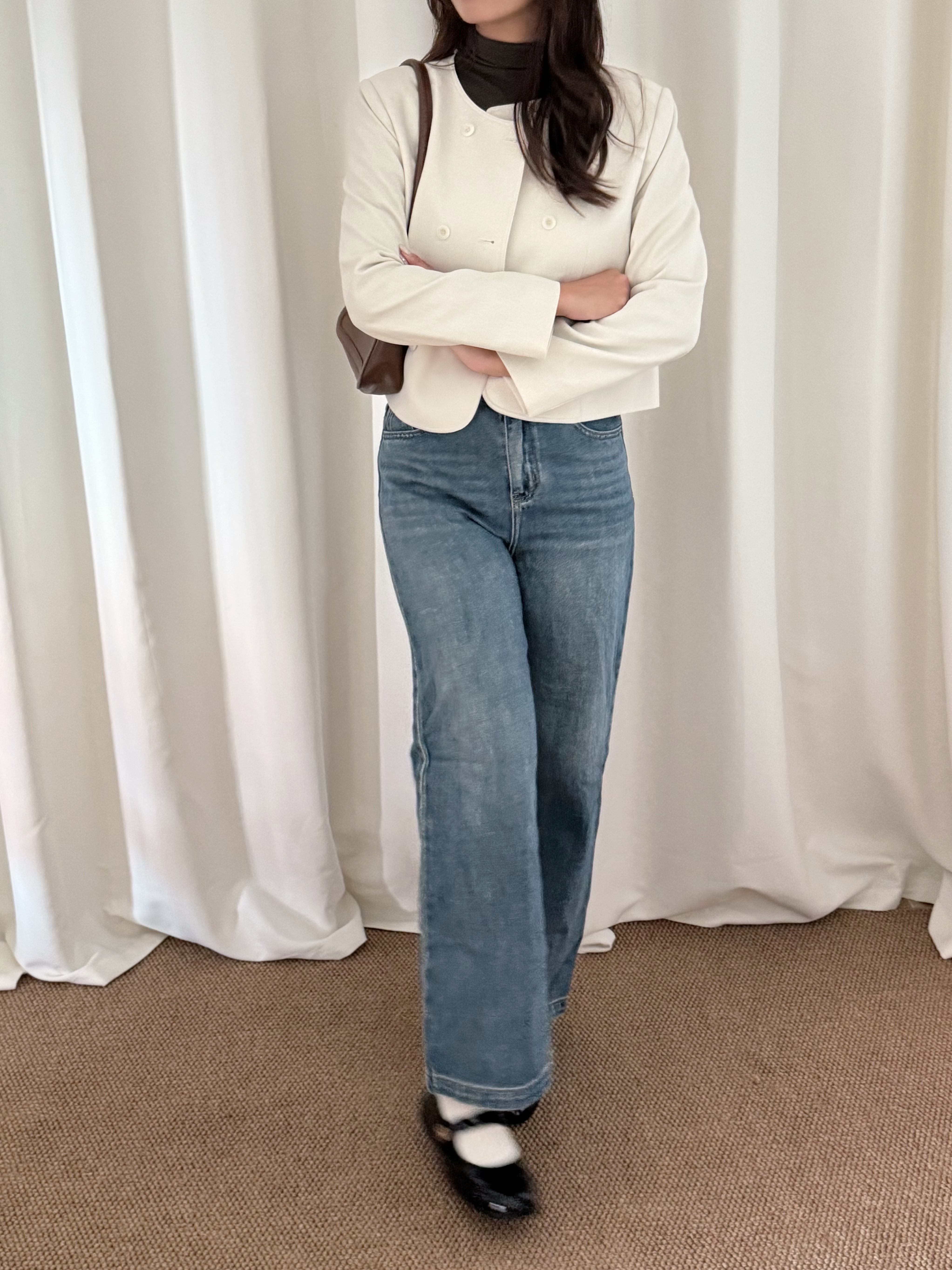 極簡氣質西裝短外套(兩色入)