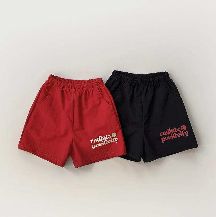 🇰🇷 Whitesketchbook | 字母笑臉五分短褲 2色