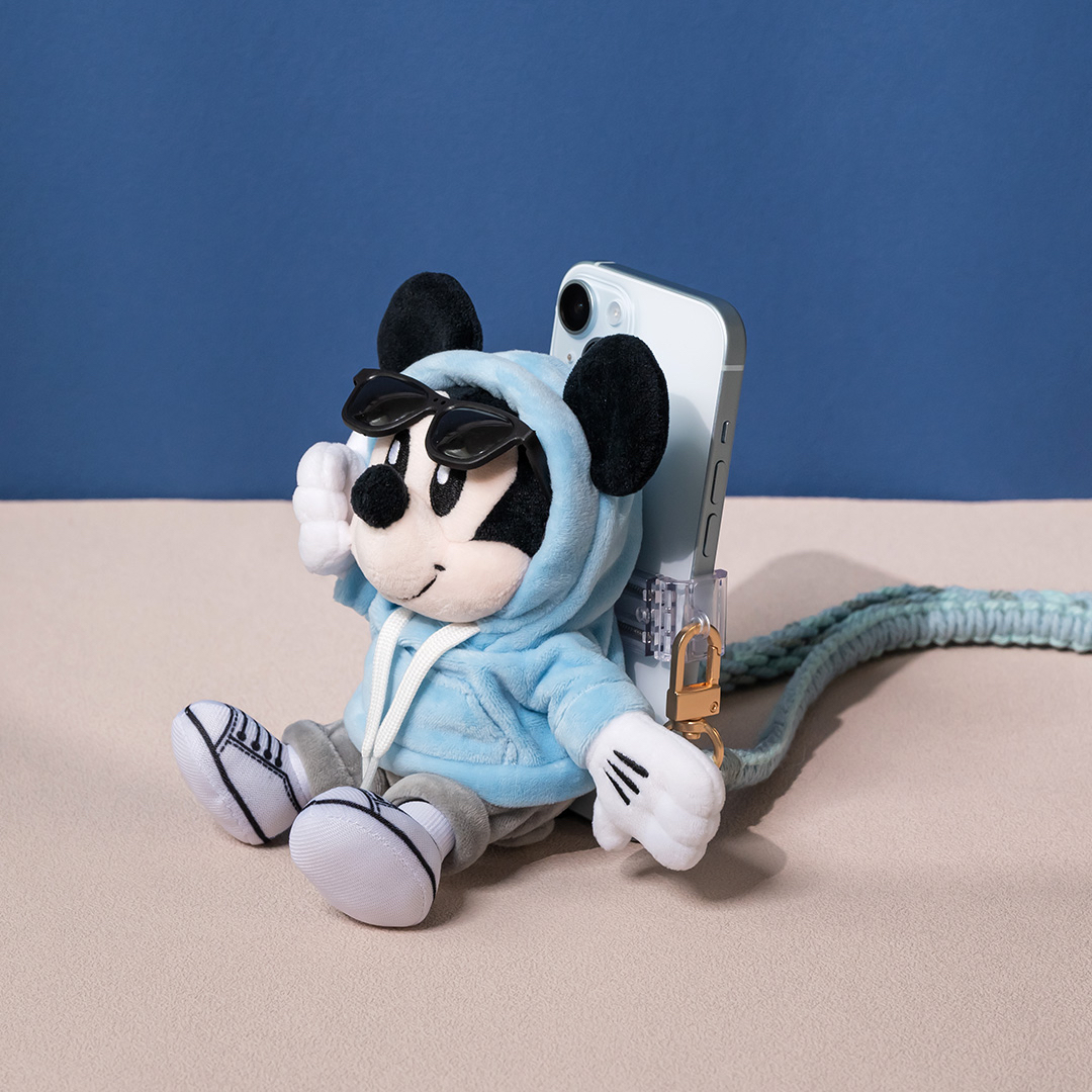 InfoThink 米奇系列絨毛公仔手機背夾