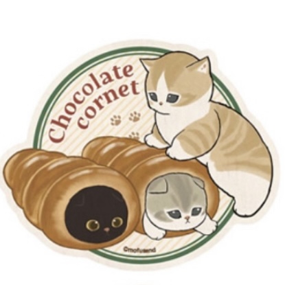 Mofusand 鯊魚貓 貼紙｜預訂