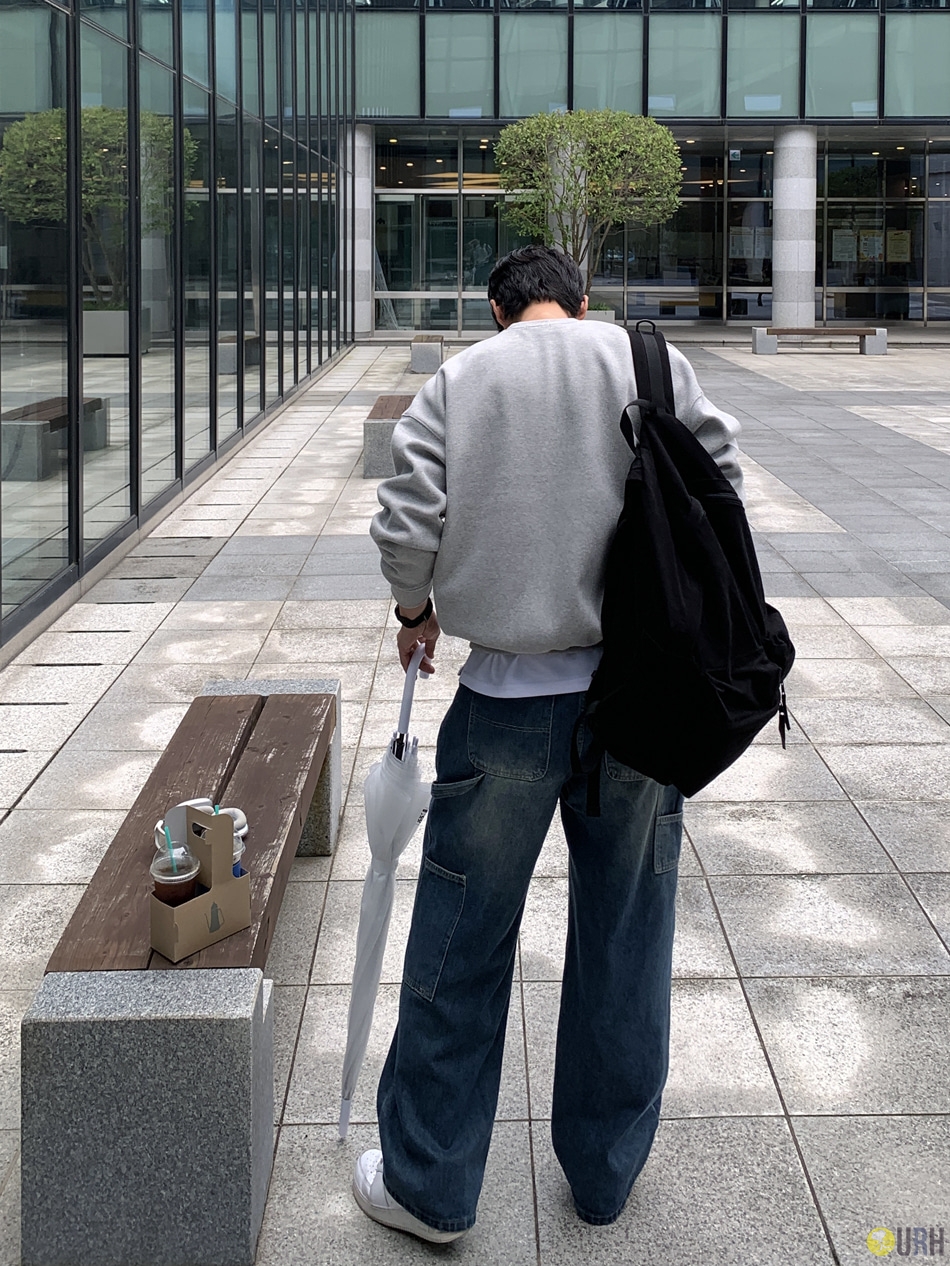 【100%保證韓國直送】型格洗水工裝闊腳牛仔褲 Nechis 002 Carpenter Denim RL114566