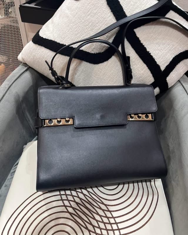 DELVAUX Brillant Gm 2 way bag 牛皮 Black 100%Authentic ,95%new ✅dust bag 