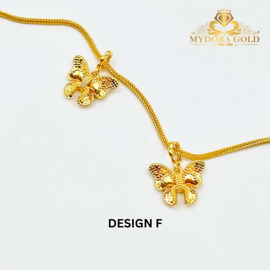 MYDORA Charm Lacy Ribbon Full Gold (5G) l EMAS 916/22K