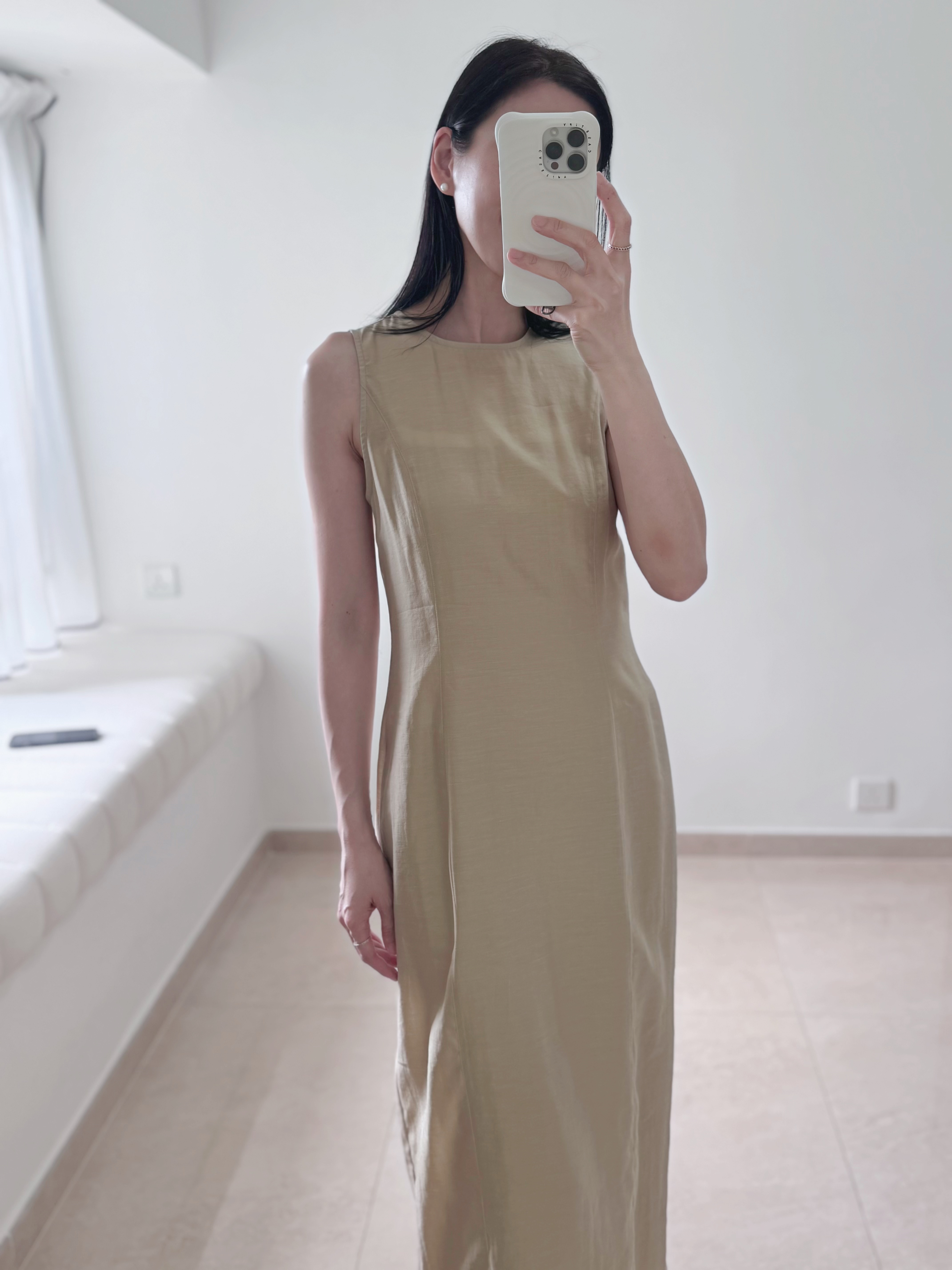 Elegant one piece long dress (with inner dress)