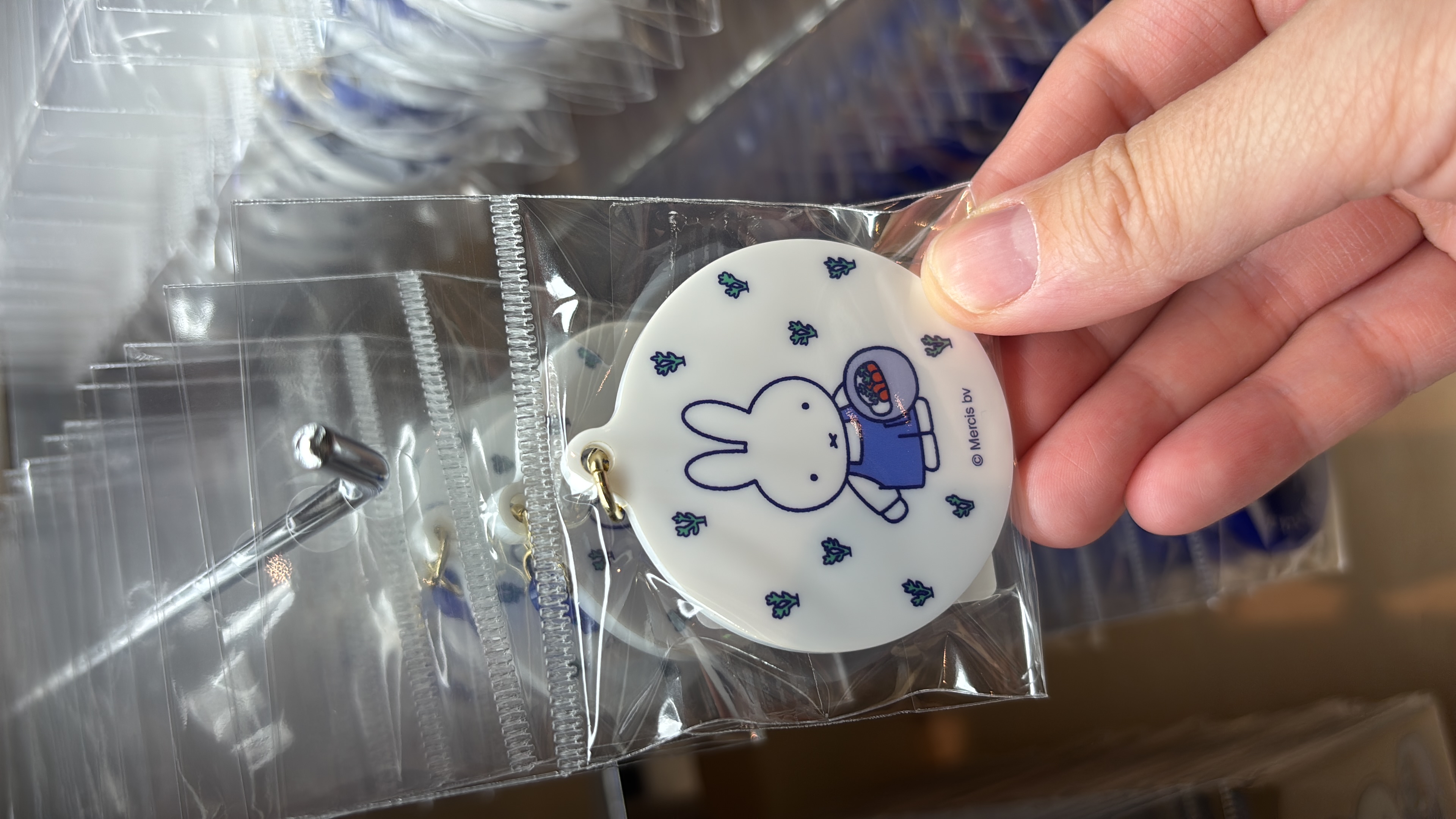 MIFFY GINZA 展 掛件 藍色/白色