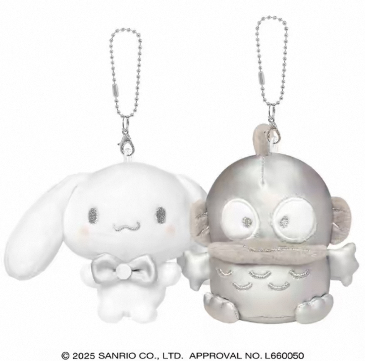 現貨｜日版 全銀系列對裝公仔吊飾🩶