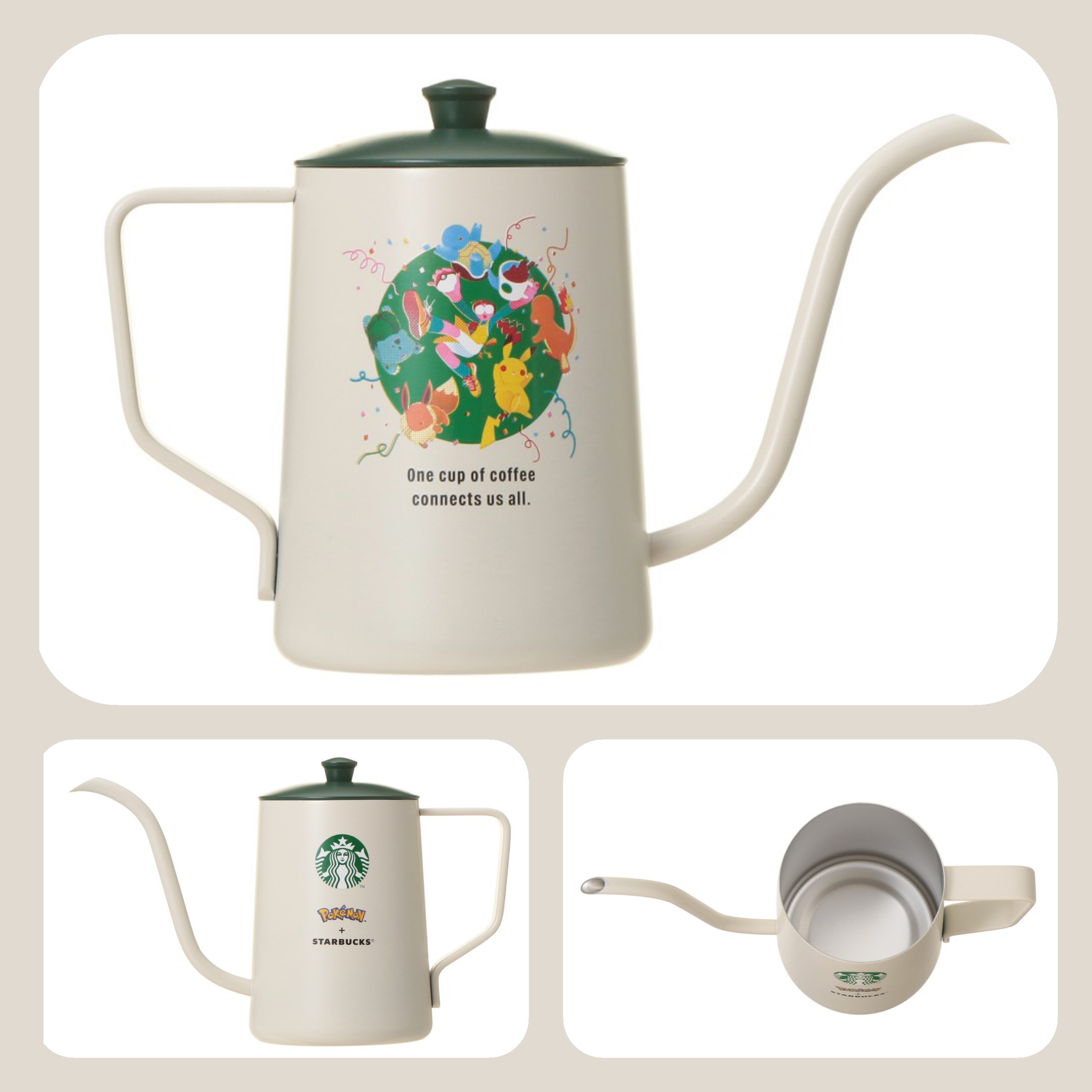 《限量發售》《日本 🇯🇵  POKÉMON + STARBUCKS系列》【不鏽鋼滴濾水壺  550ml】