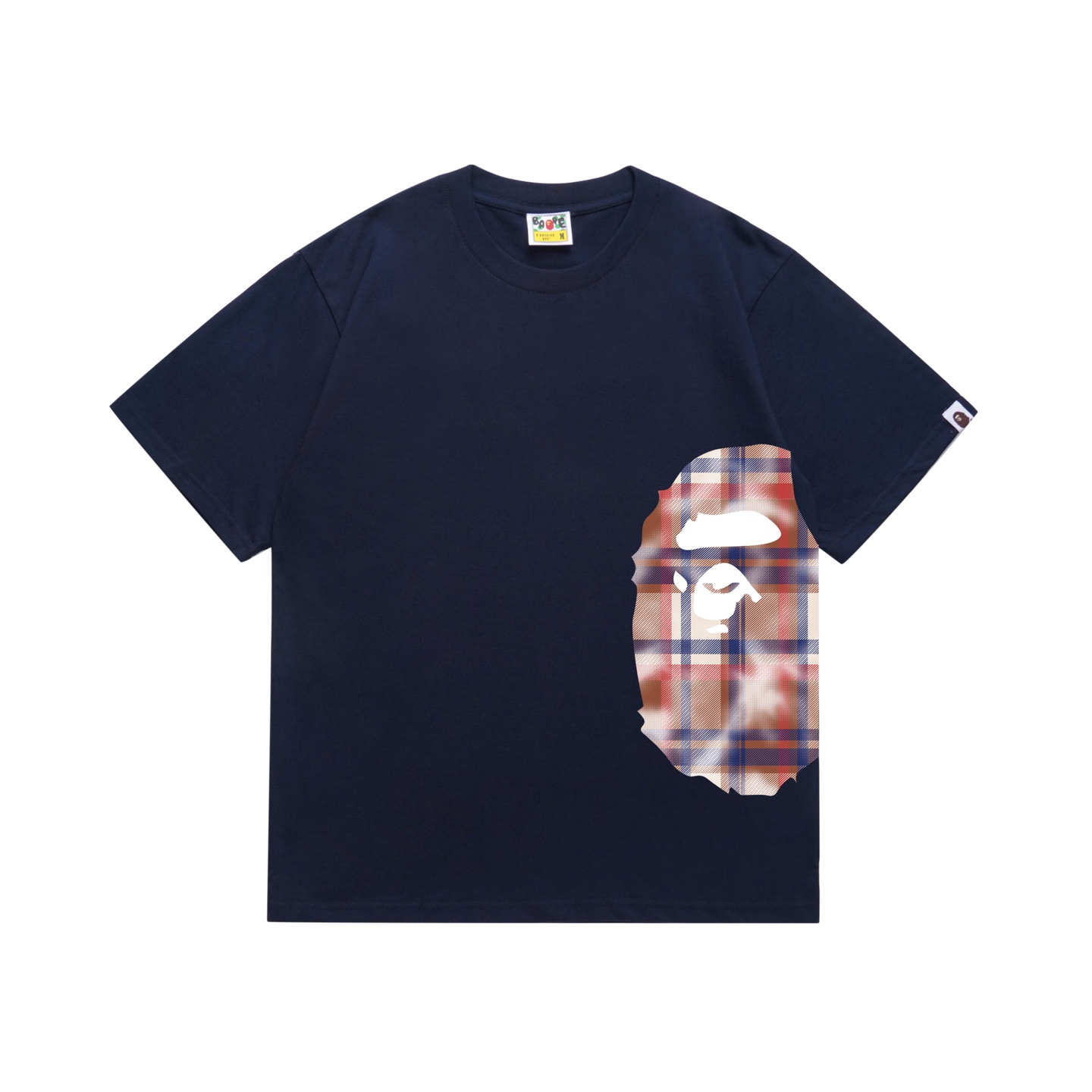 Bape Check Big Ape Head Tee