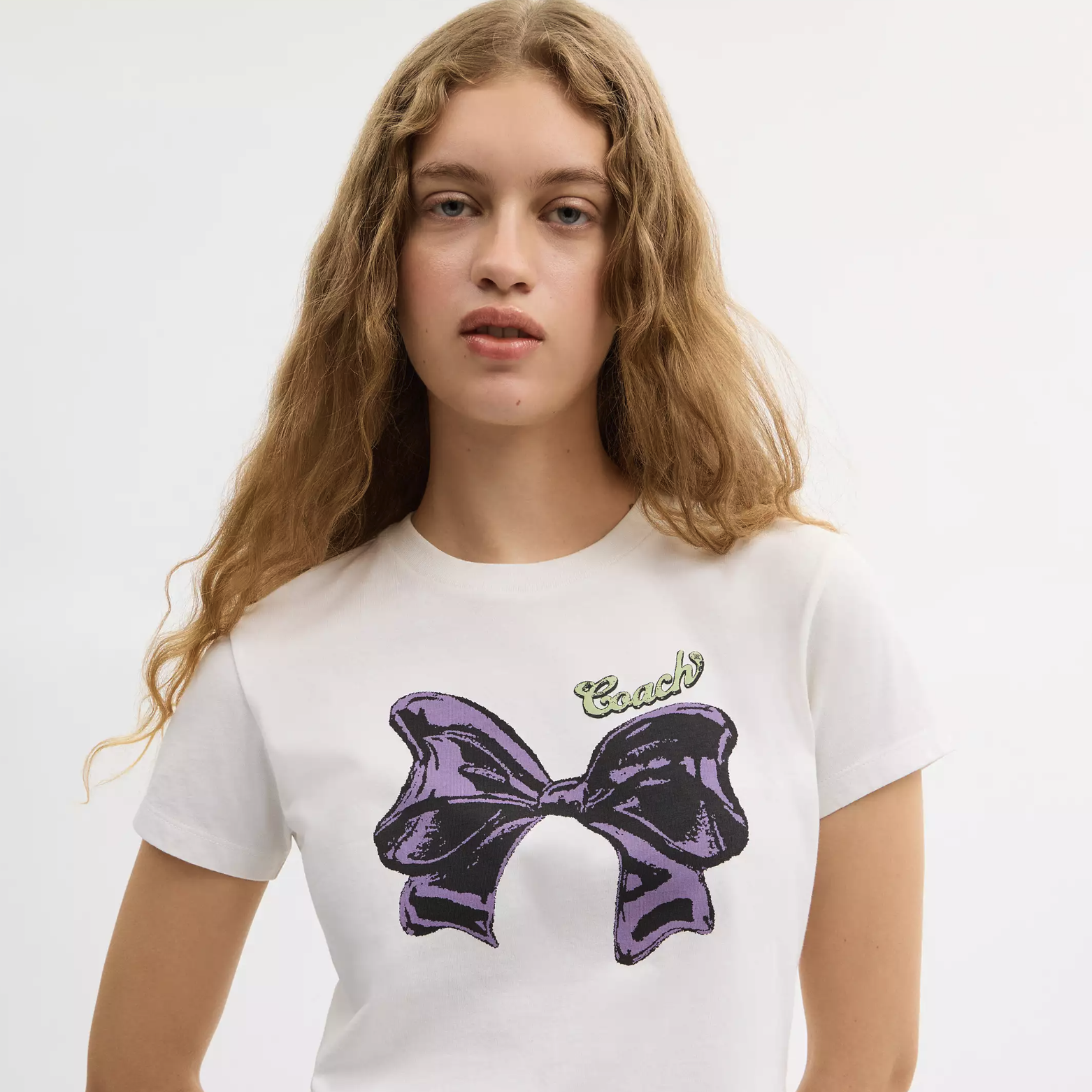 Coach Bow T-Shirt In Organic Cotton