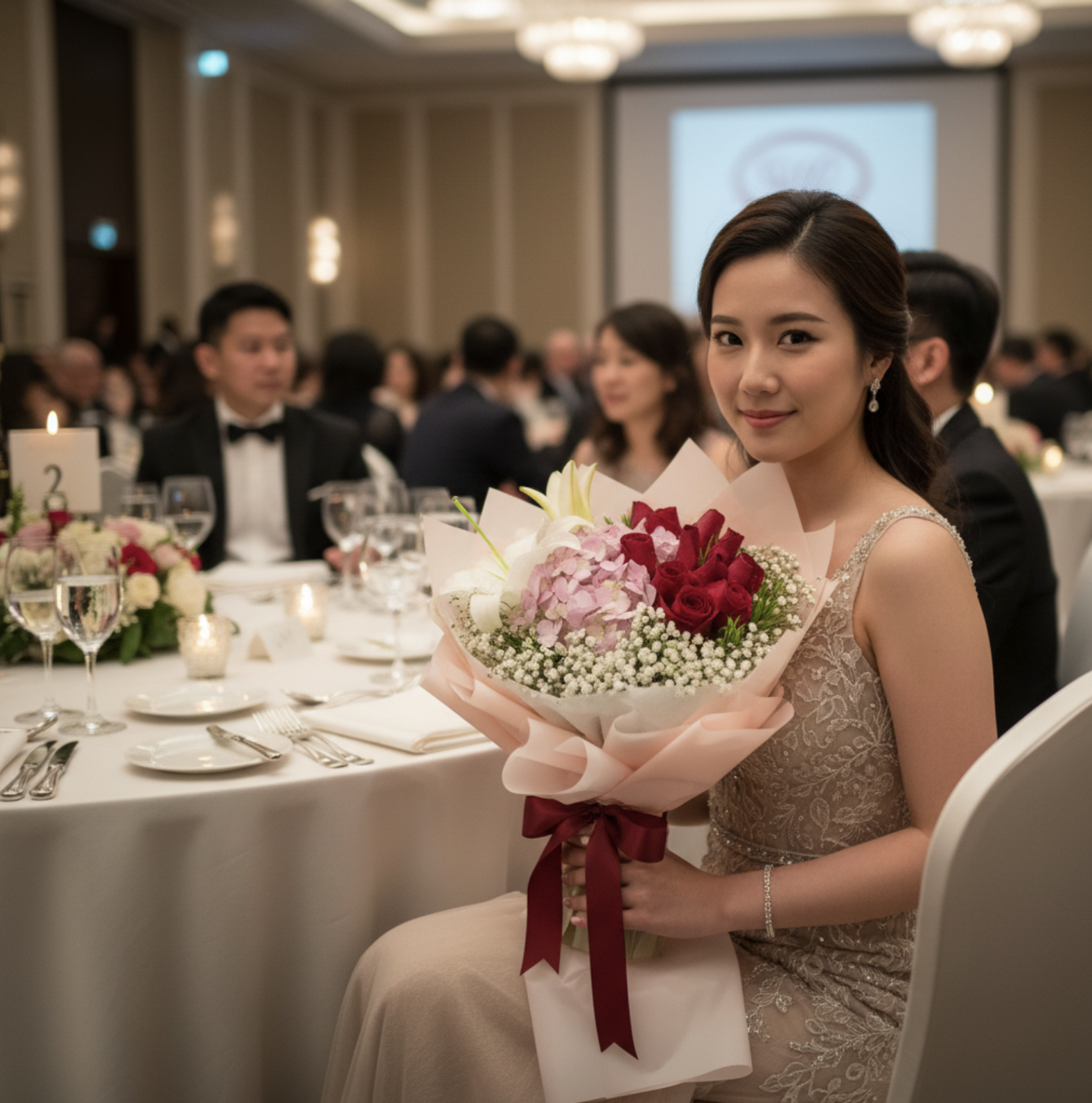 👉🏻鮮👈🏻 Full of Love  愛圓滿系列｜粉繡球花束丨紅玫瑰11支  百合丨情人節花束丨生日花束丨將軍澳花店丨觀塘花店丨節日花束丨母親節花束丨annual dinner花束丨活動花束丨保險花束丨榮休花束