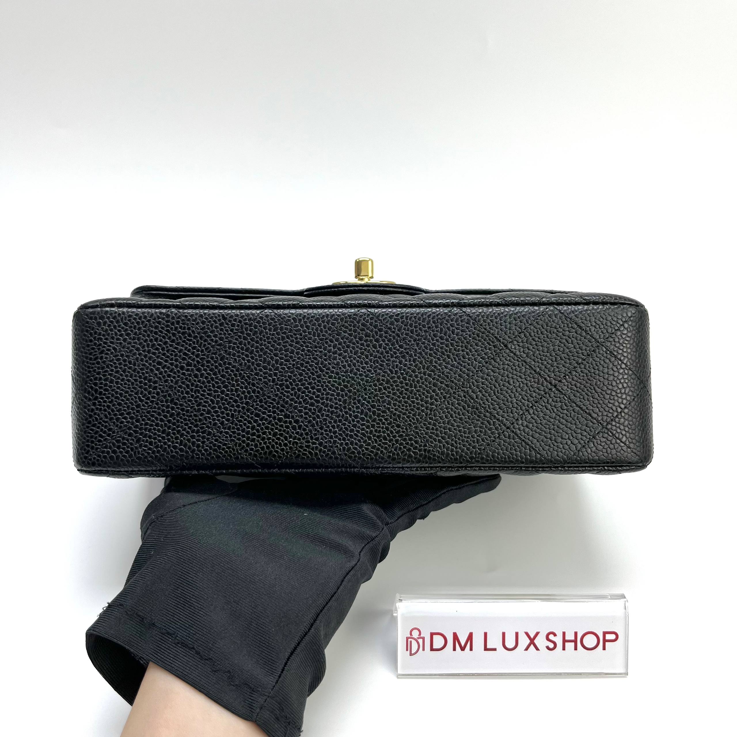 Chanel Black Caviar CF Double Flap Bag Small GHW (Serial 25, Year 2018)