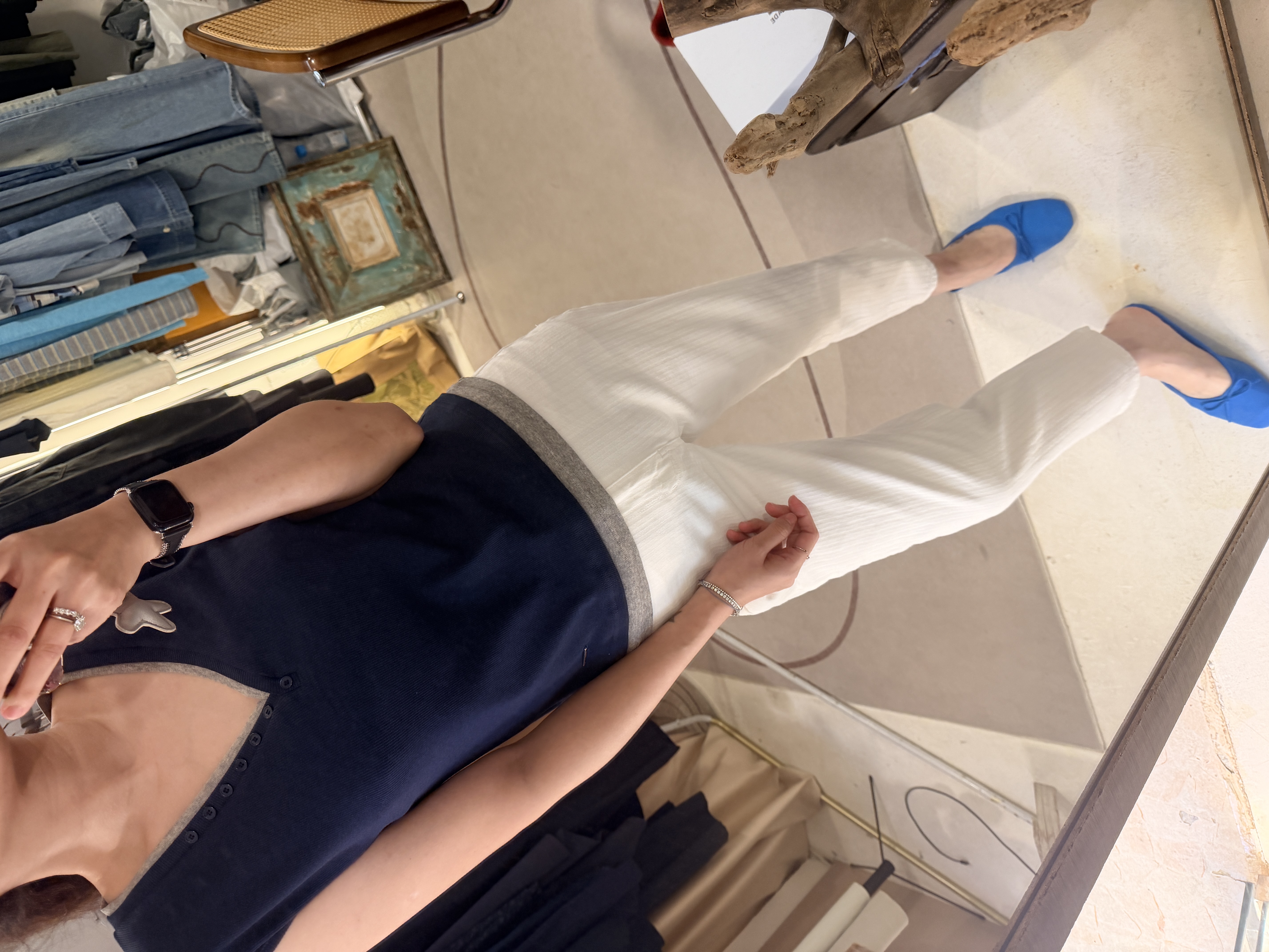 Deep V cotton vest