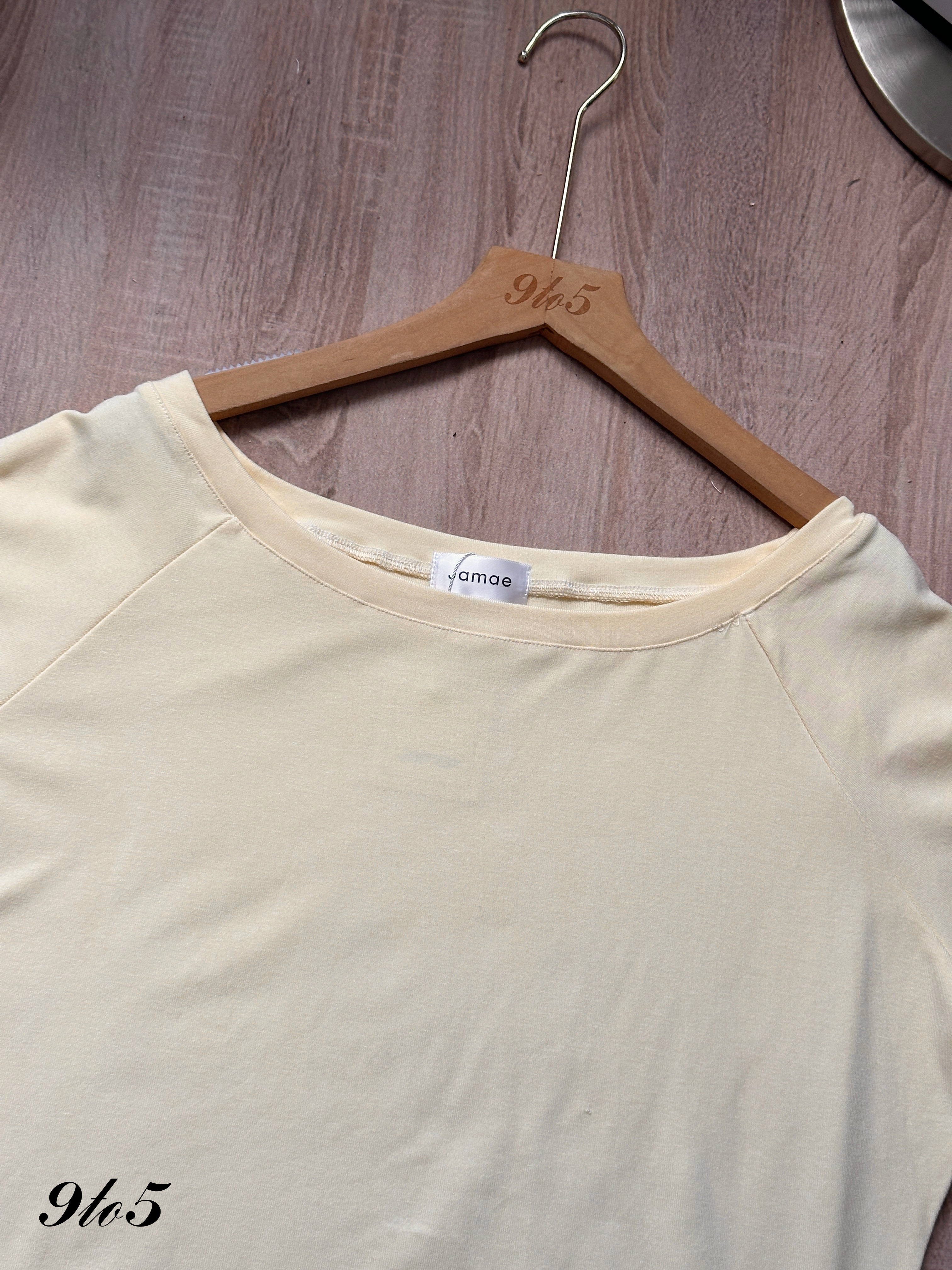 T4368 Short Sleeve Boat Neck Top - 3 Colors 