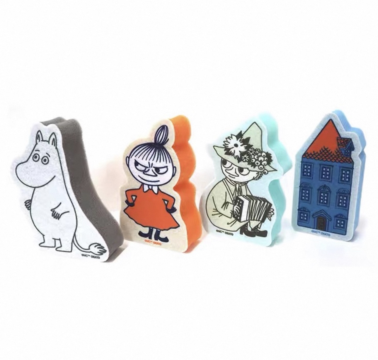 日本進口Moomin無紡布海綿(4pcs)