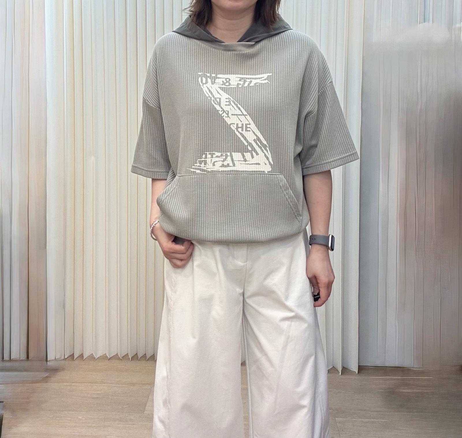 韓國連帽拼布衫 M566 04no09240